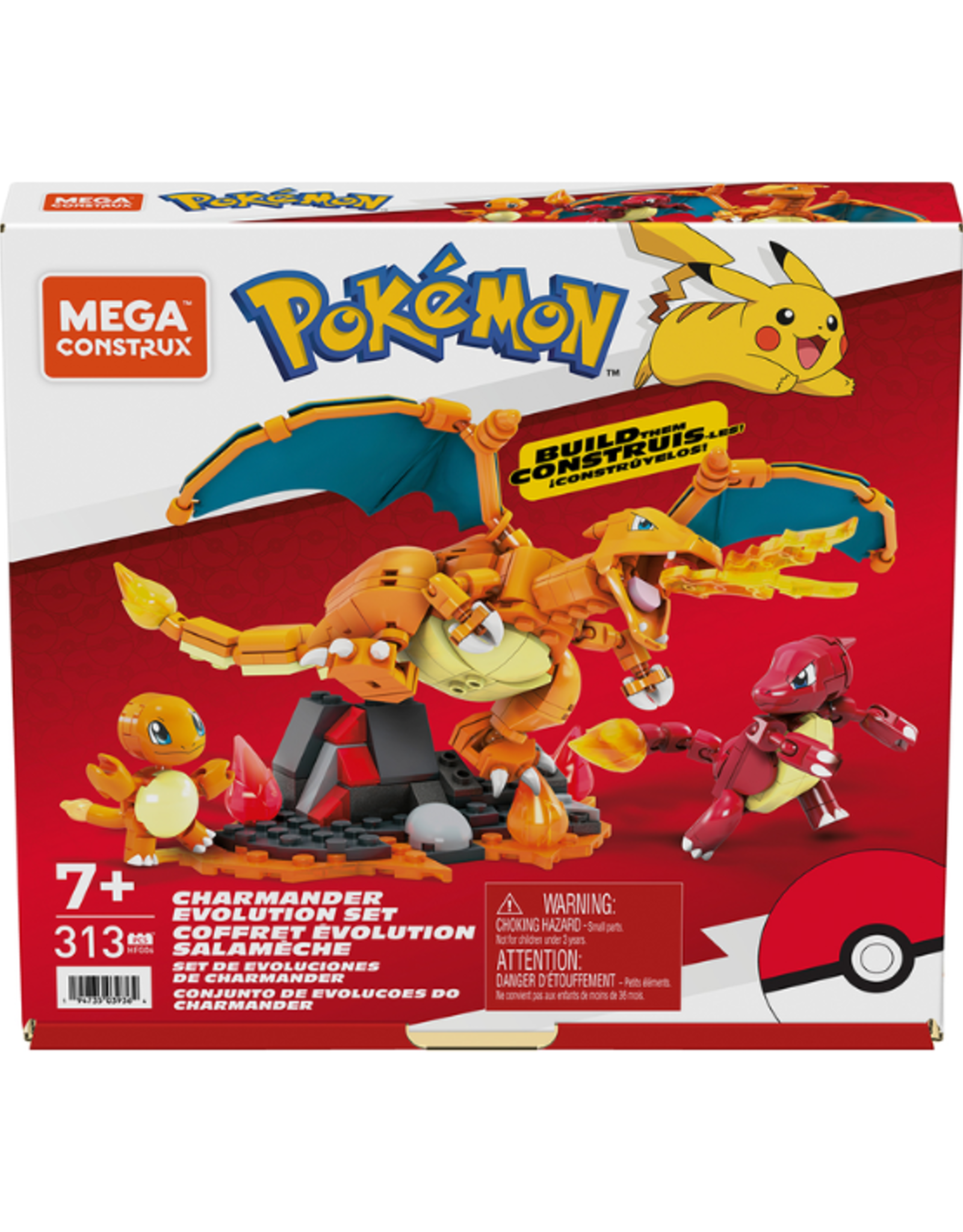 Mega Construx Mega Construx - Pokémon Charmander Evolution Set