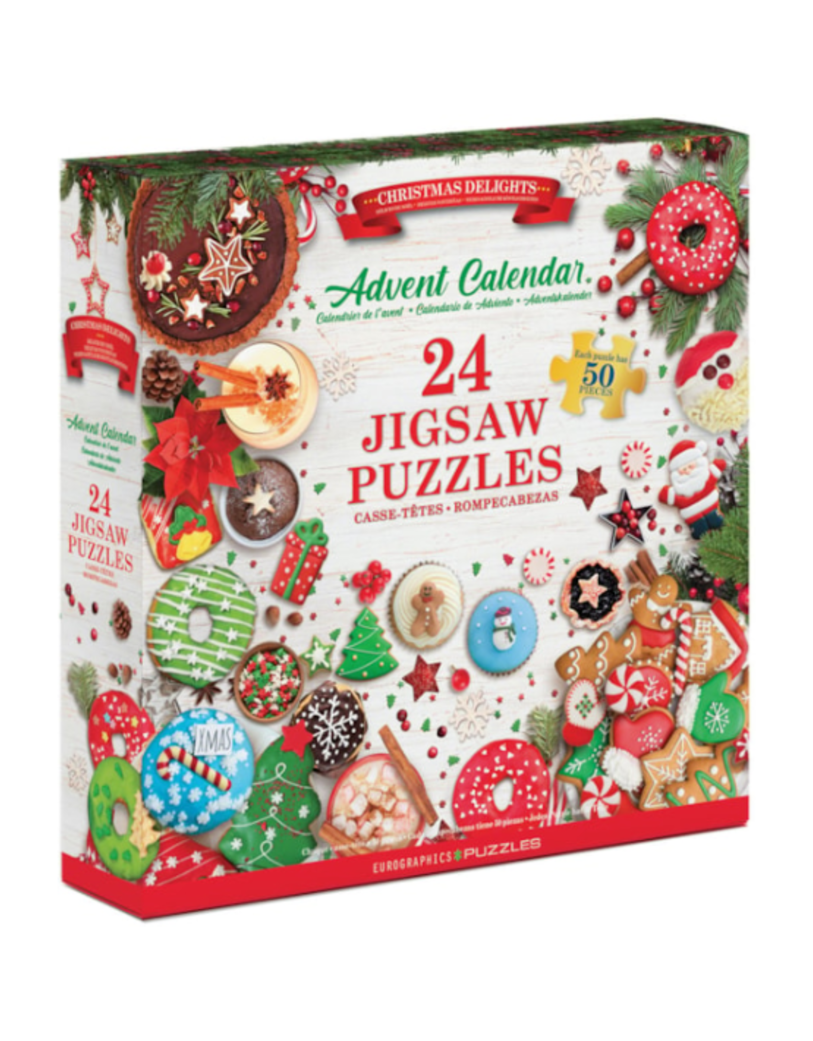 Eurographics - Christmas Delights Advent Calendar 24 Puzzles