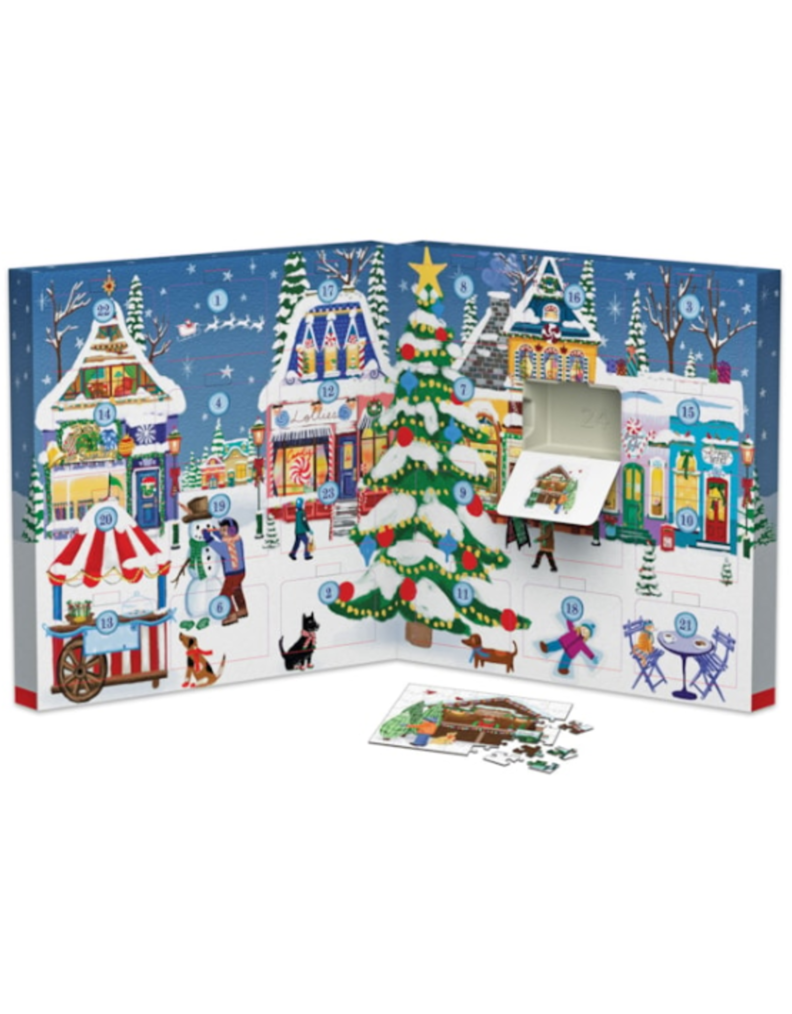 Eurographics Eurographics - Christmas Town Fair Advent Calendar 24 Puzzles