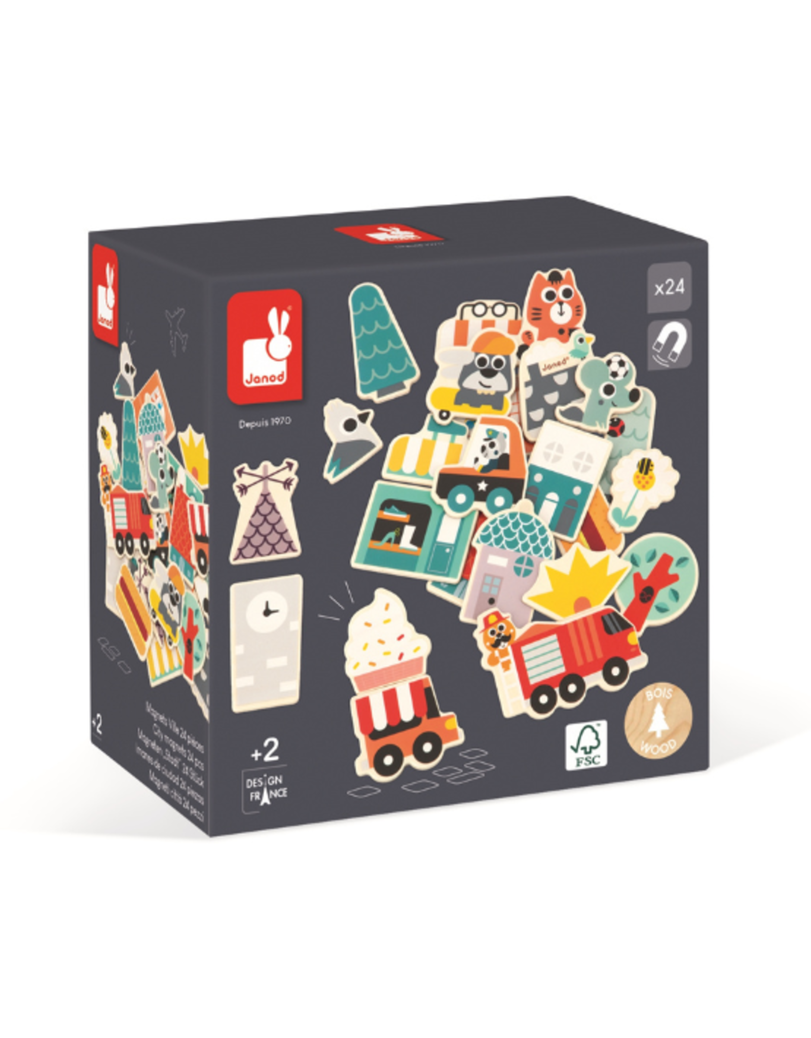 Janod Janod - City Magnets 24pcs