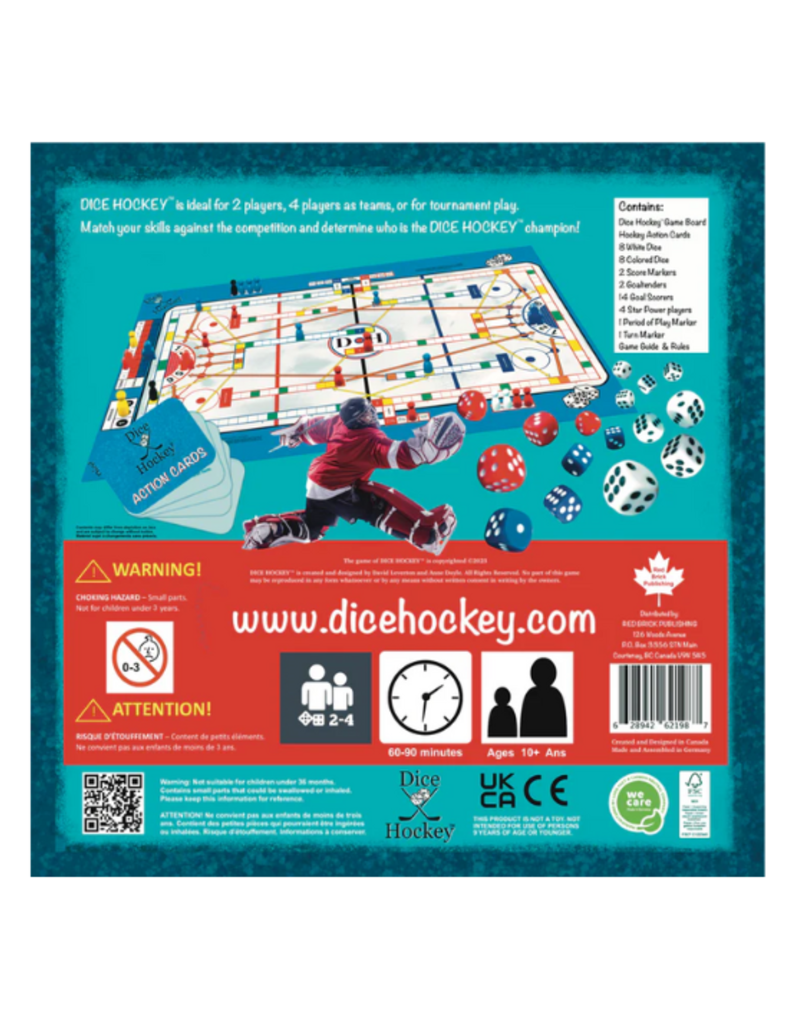 Red Brick Publishing - Dice Hockey™ Challenge Board Game