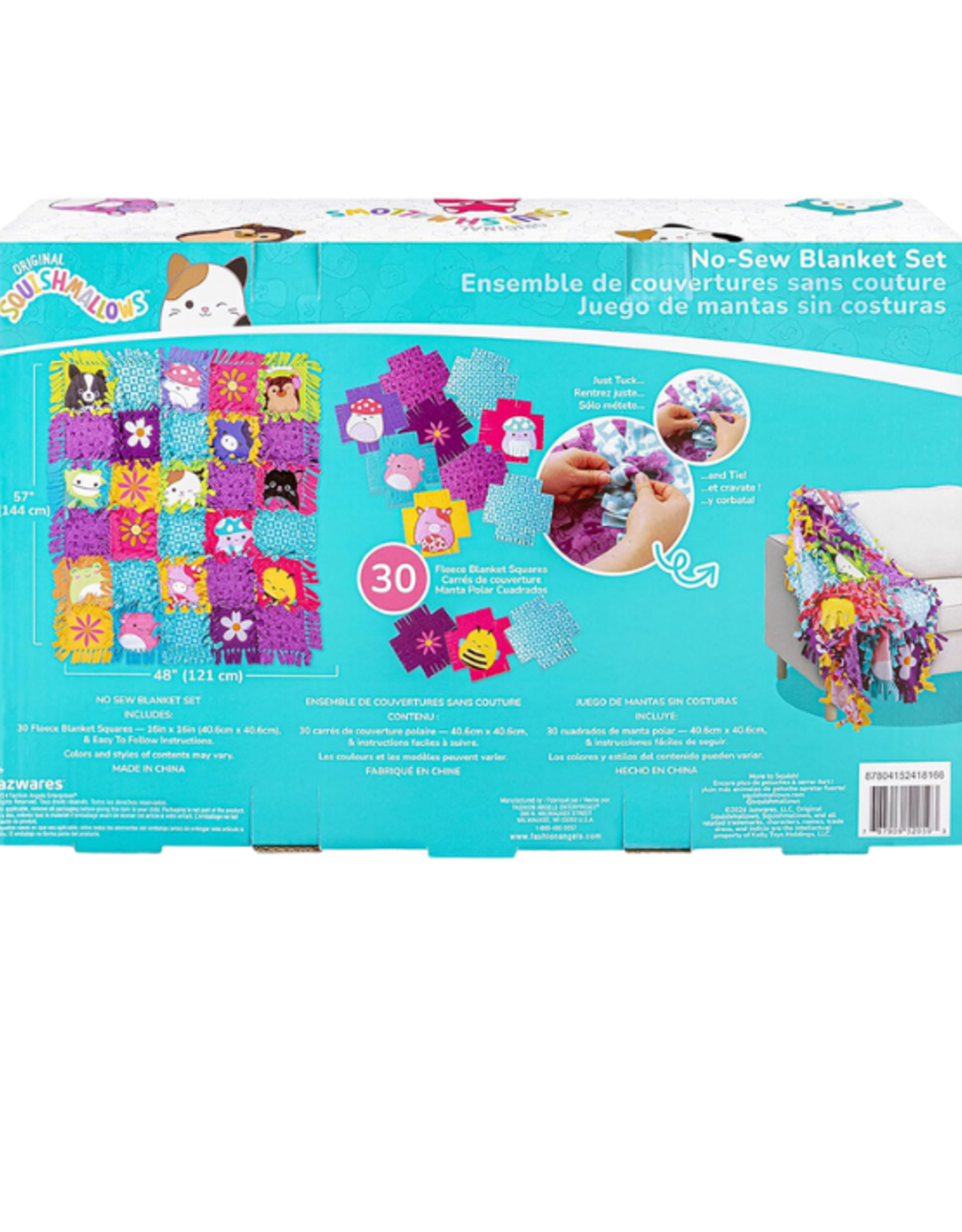 Fashion Angels - Squishmallows No-Sew Blanket Set