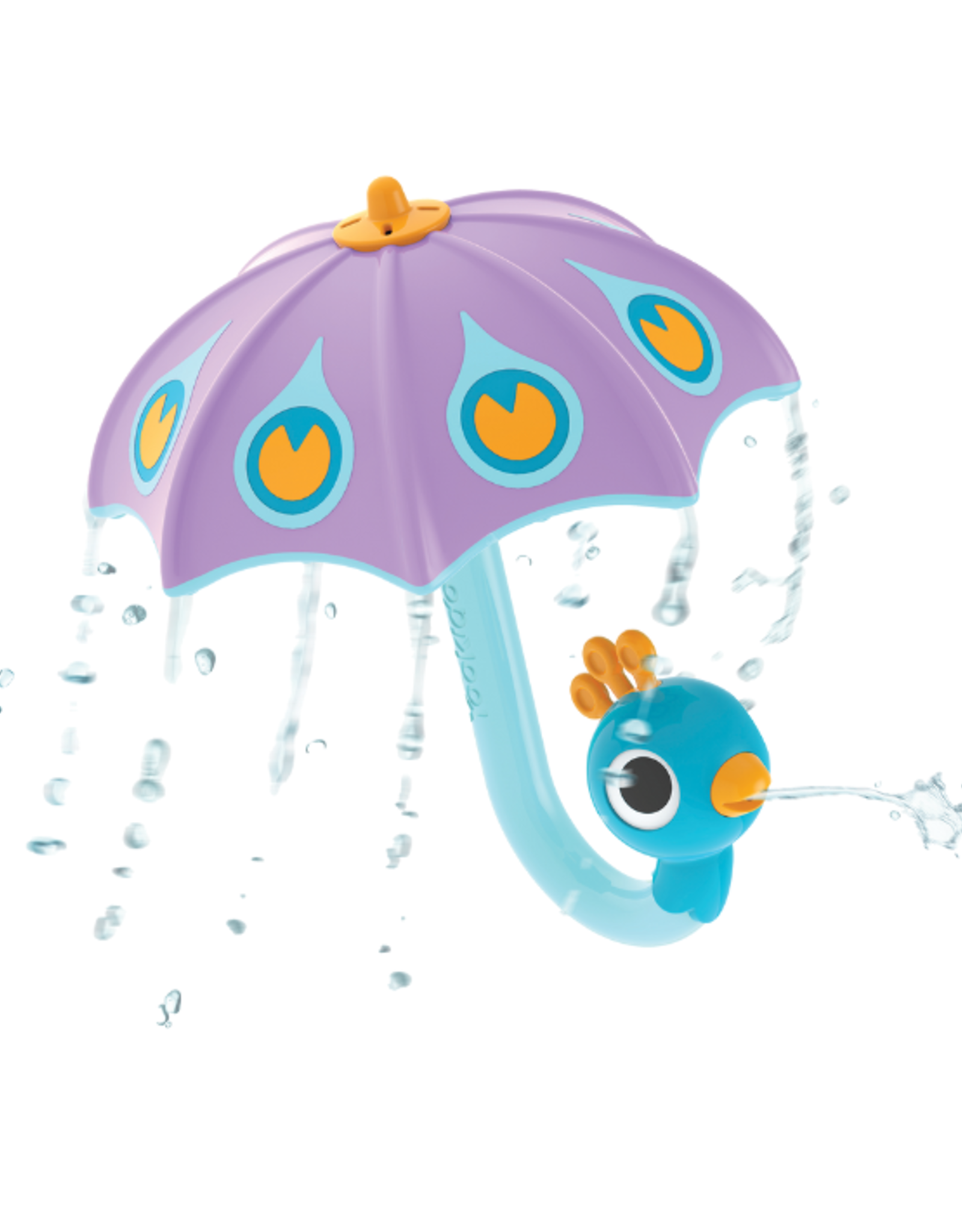 Yookidoo Yookidoo - Fill N Rain Peacock Umbrella Purple