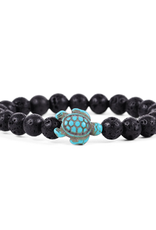 Fahlo Fahlo - The Journey Bracelet Sea Turtle (Lava Stone)