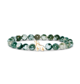 Fahlo Fahlo The Scout Bracelet Wolf (Woodland Green)