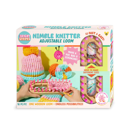 Bright Stripes Nimble Knitter Adjustable Loom