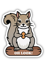 Stickers Northwest Inc. Stickers Northwest - Oh Look Squirrel on Log