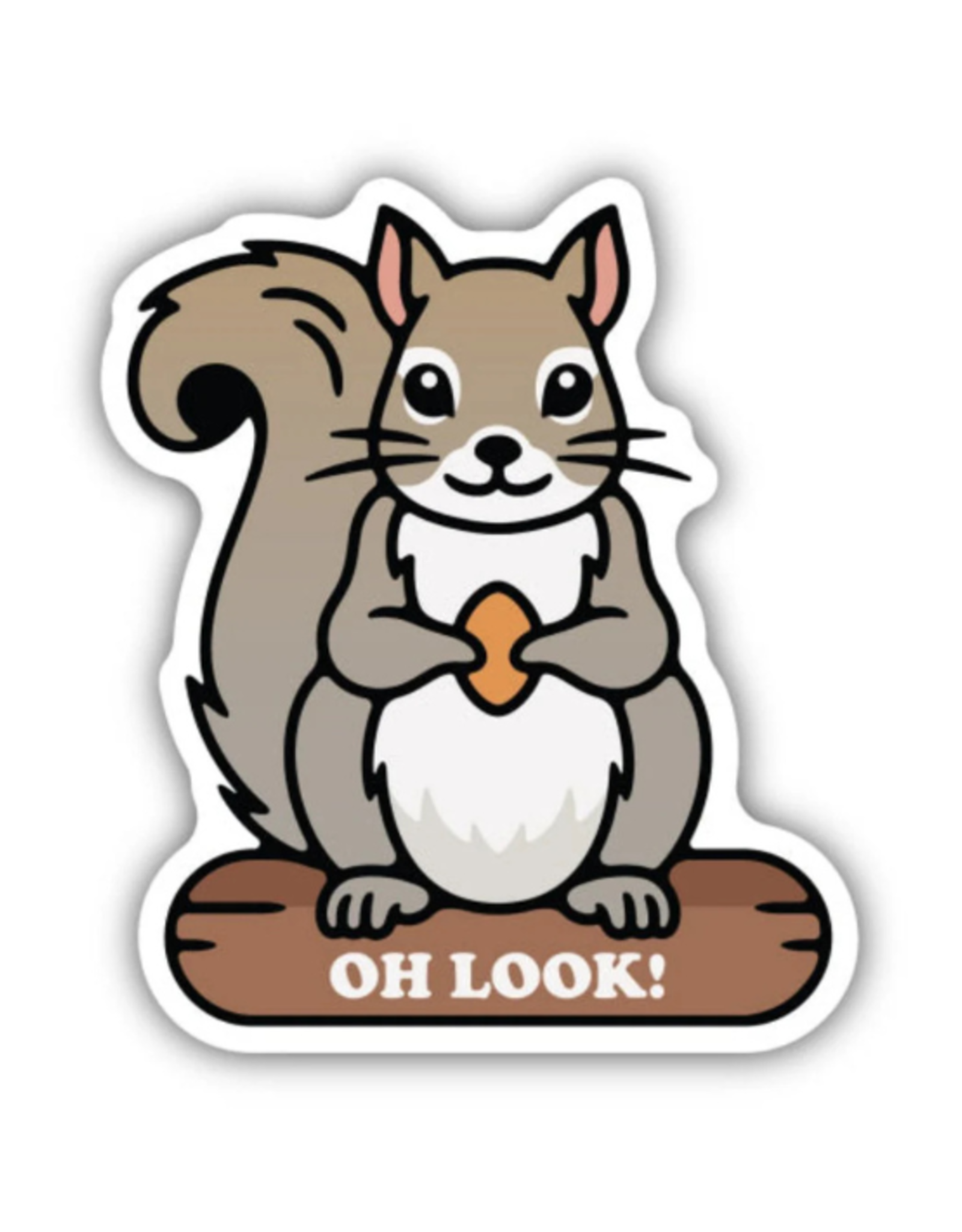 Stickers Northwest Inc. Stickers Northwest - Oh Look Squirrel on Log