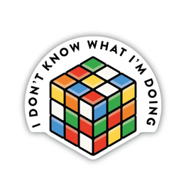 Stickers Northwest Inc. I Don't Know What I'm Doing Rubiks Cube Sticker