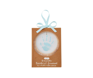 Mud Pie Blue Handprint Ornament Westmans