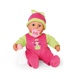 Bayer First Words Baby 38cm (Green and Pink)