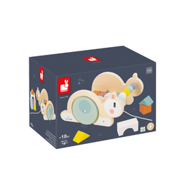 Janod Sweet Cocoon Pull-Along Snail Trolley
