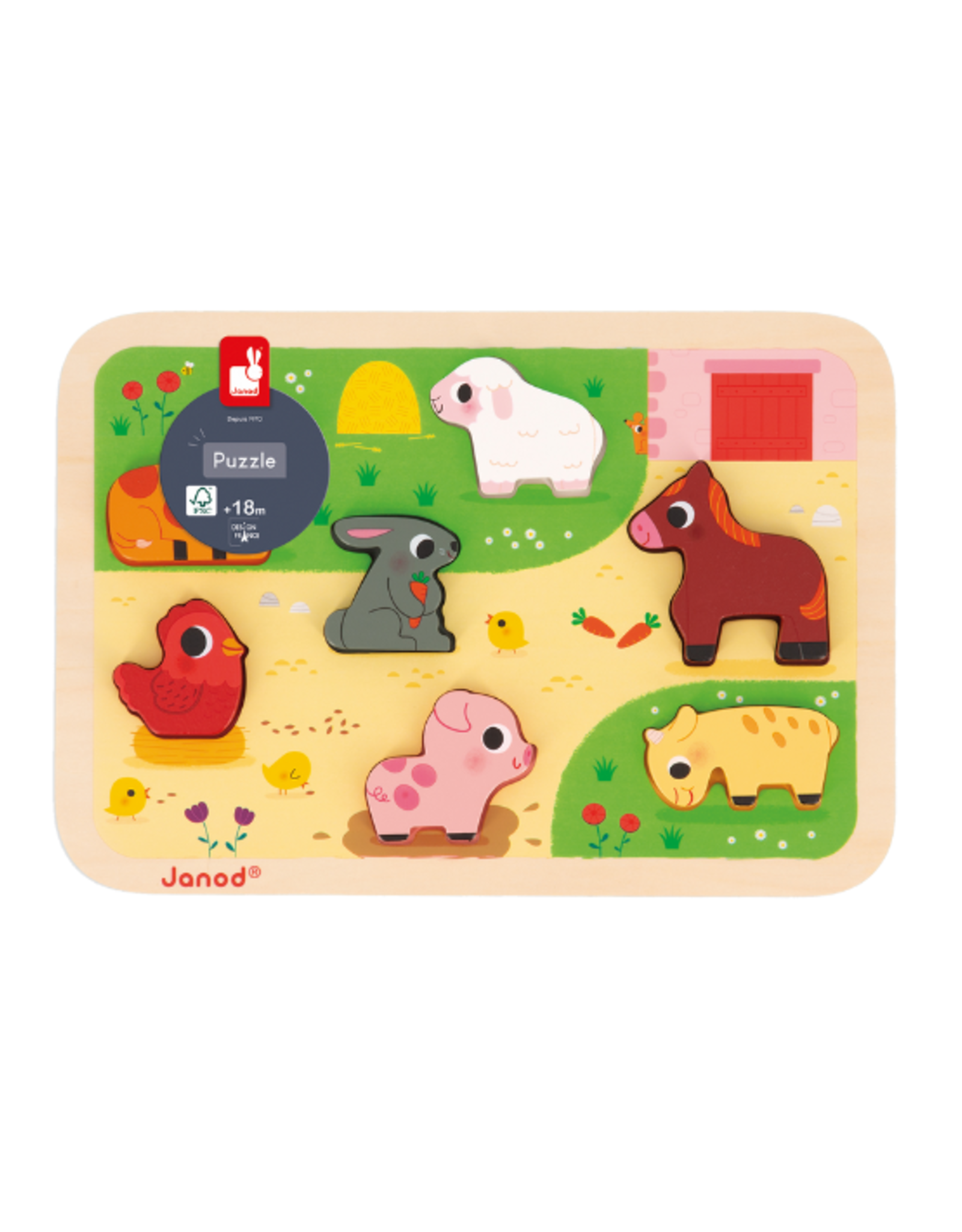 Janod Janod - Chunky Puzzle At the Farm