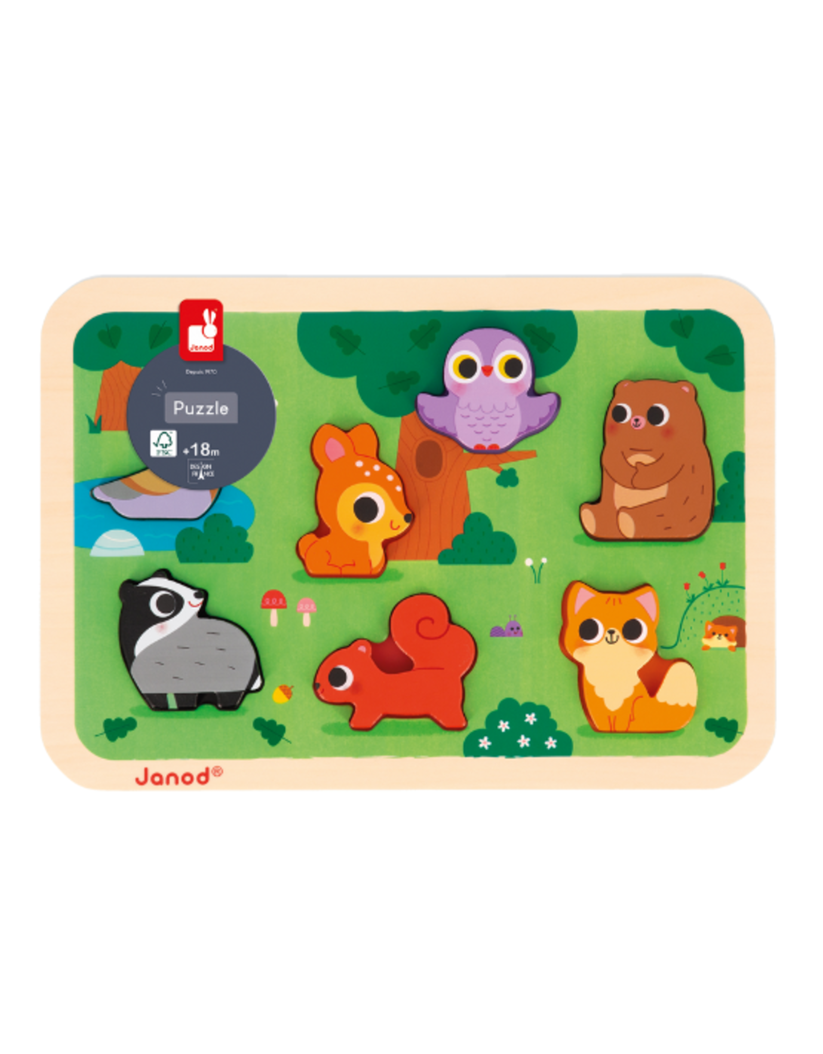 Janod Janod - Chunky Puzzle The Forest