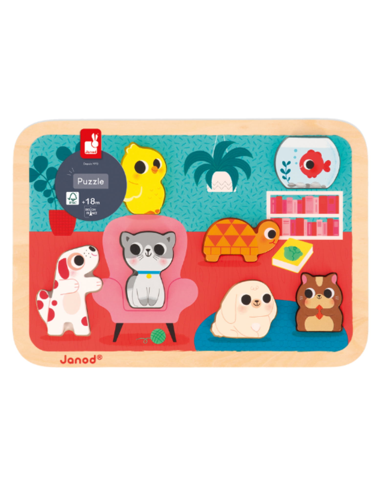 Janod Janod - Chunky Puzzles Pets
