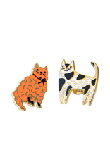 Yellow Owl Workshop Yellow Owl Workshop - Cats Orange and White Earrings
