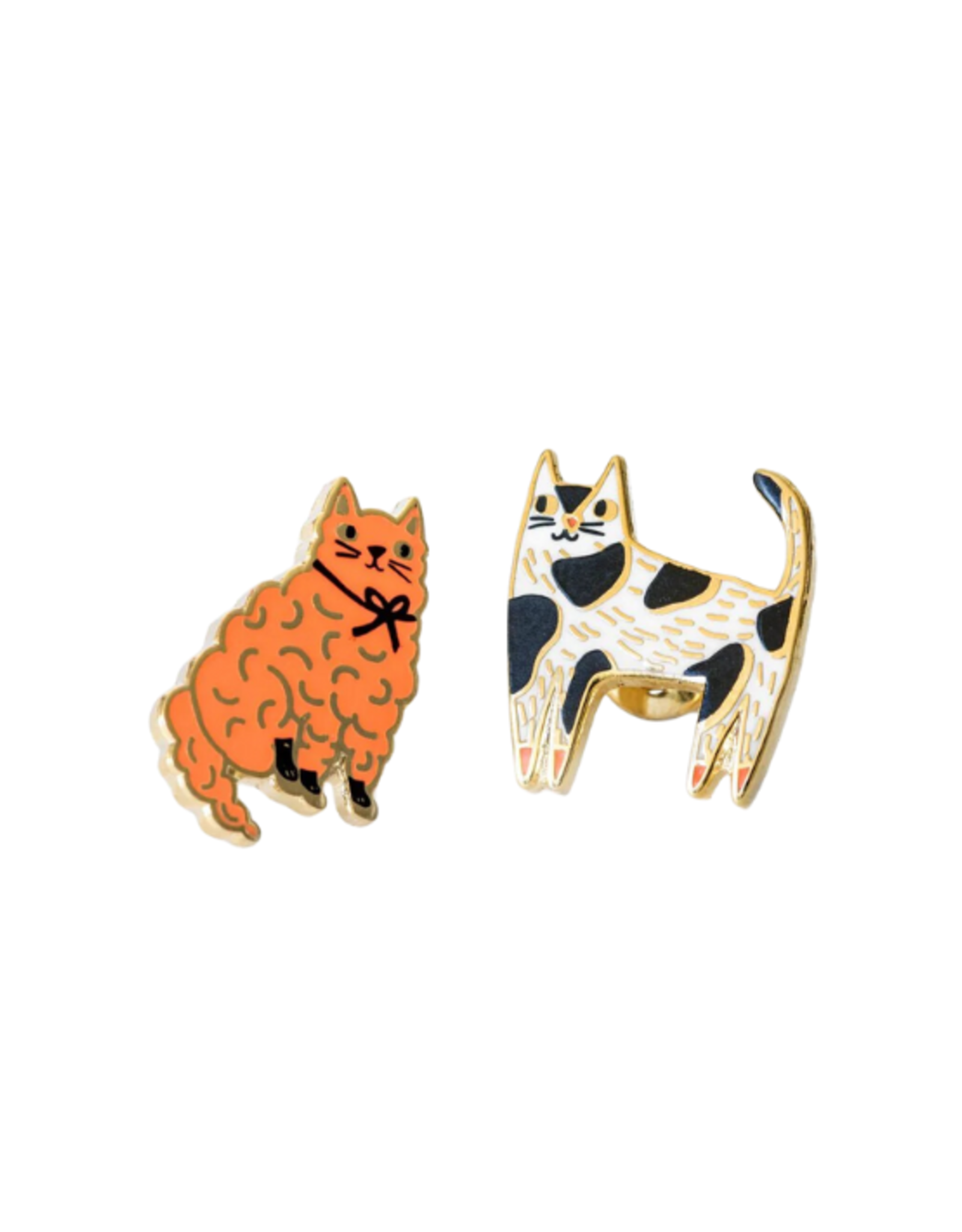 Yellow Owl Workshop Yellow Owl Workshop - Cats Orange and White Earrings