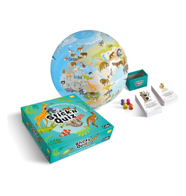 Caly Stick N Quiz Animals of the World Globe Game