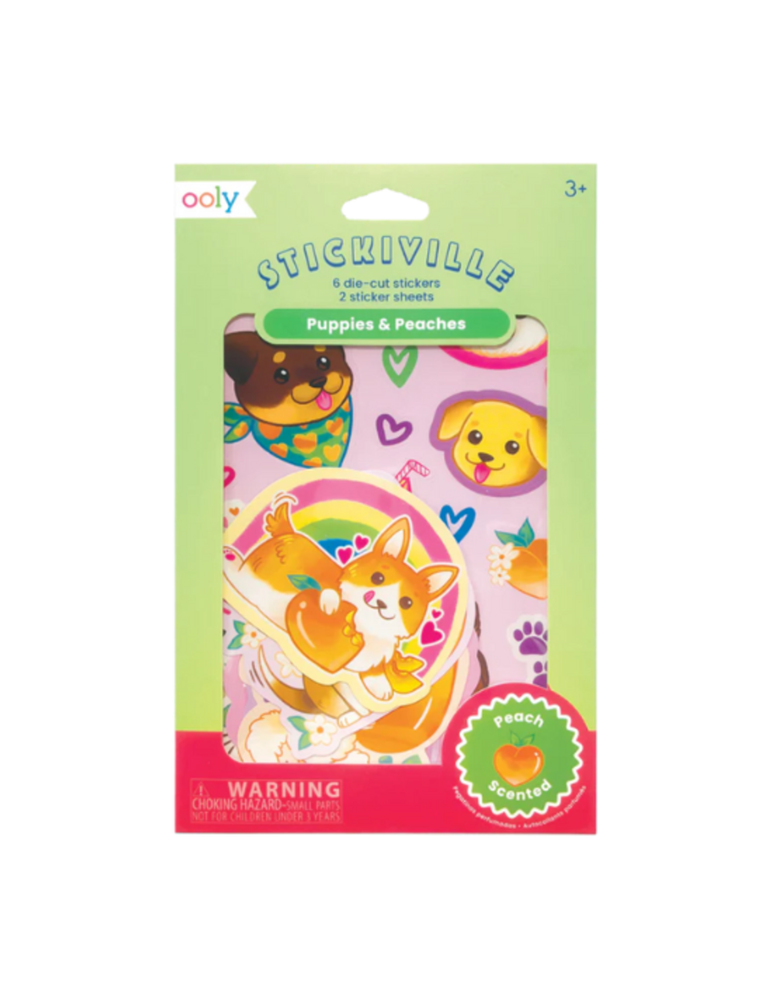 Ooly Ooly - Stickiville - Puppies & Peaches - Scented