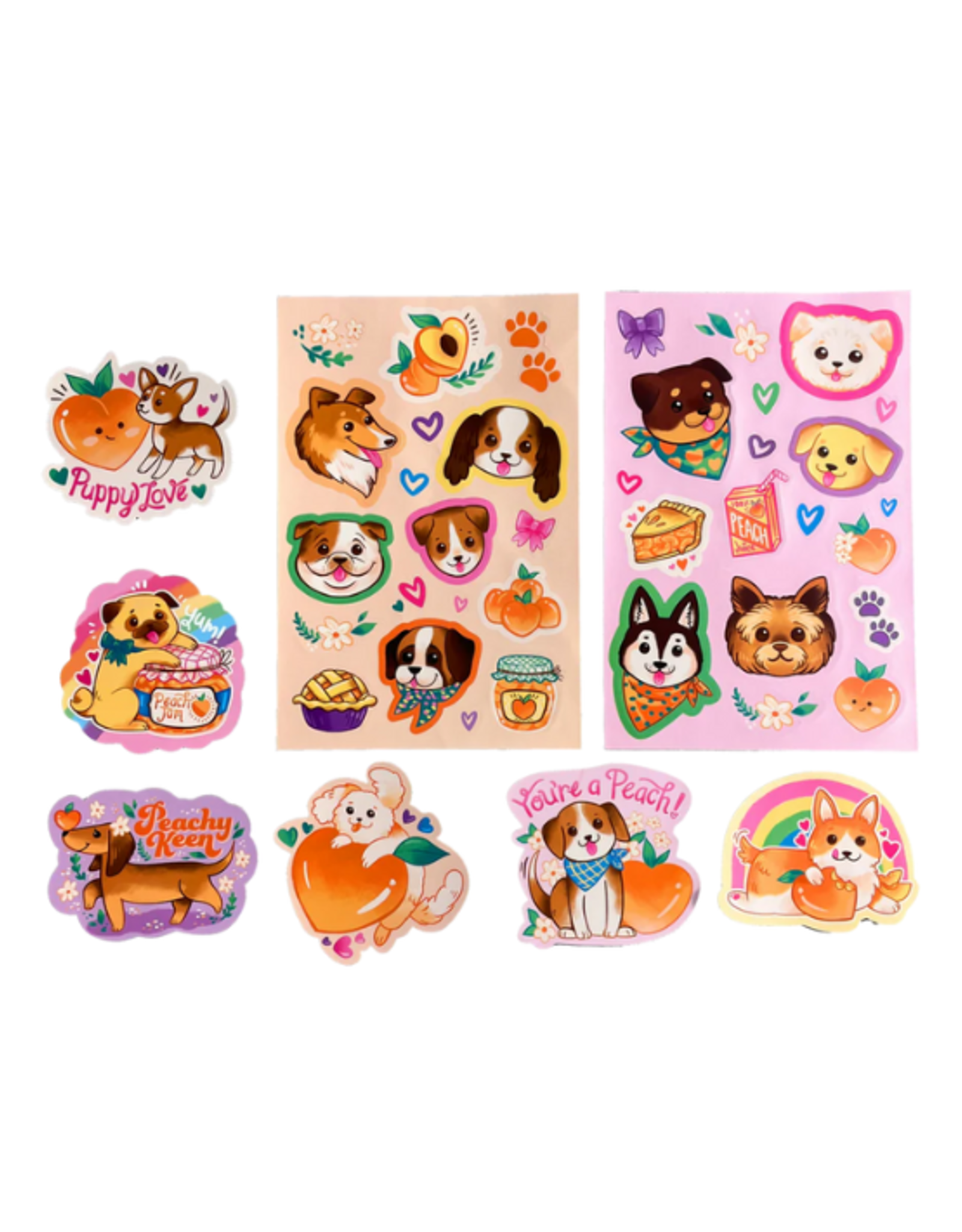 Ooly Ooly - Stickiville - Puppies & Peaches - Scented