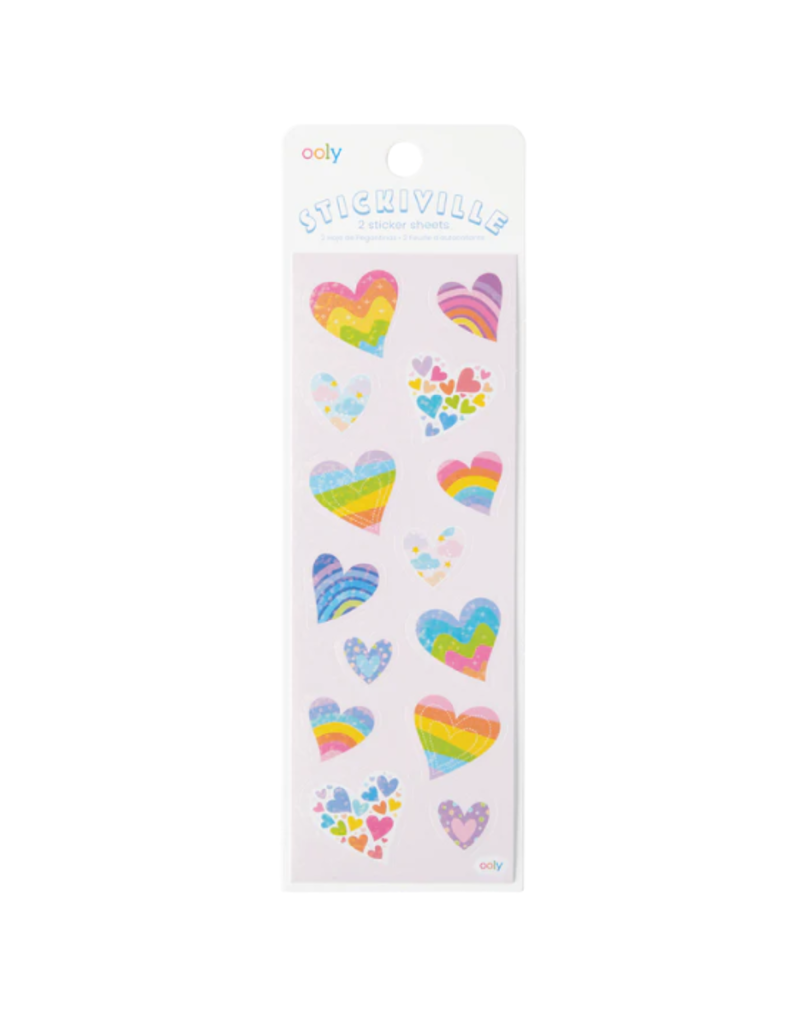 Ooly Ooly - Stickiville - Rainbow Hearts