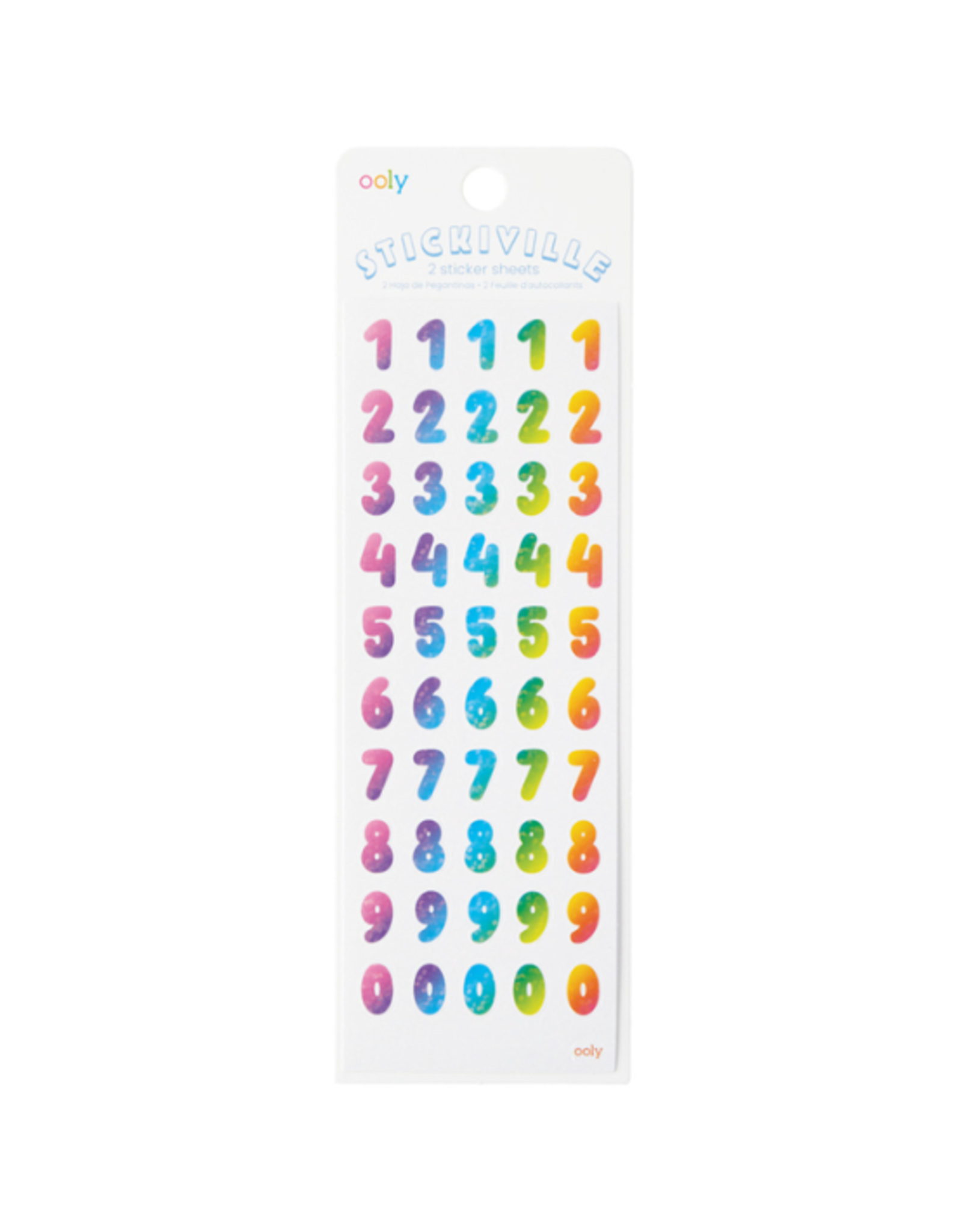 Ooly Ooly - Stickiville- Rainbow Numbers