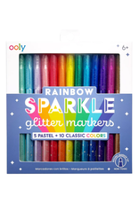 Ooly Ooly - Rainbow  Sparkle Glitter Markers - Set of 15