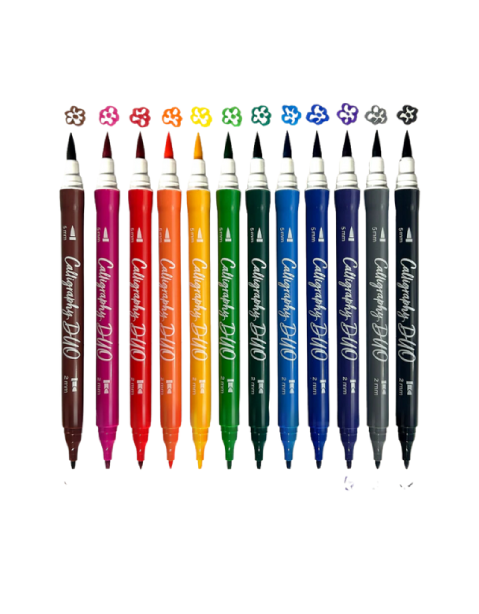 Ooly Ooly - Calligraphy Duo Markers Set of 12