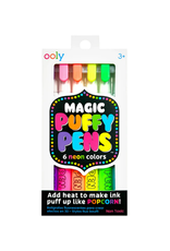 Ooly Ooly - Magic Puffy Neon Pens- Set Of 6