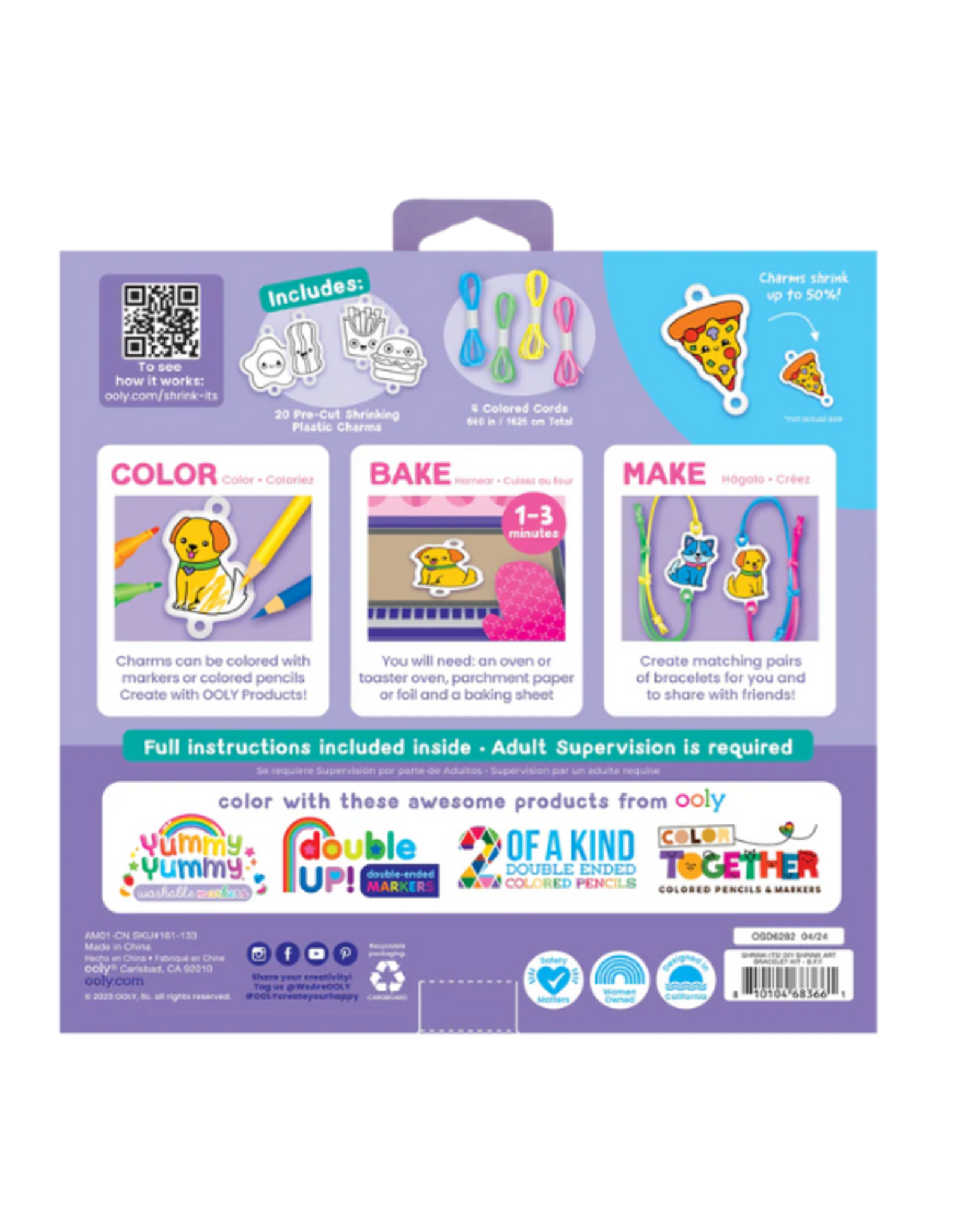 Ooly Ooly - Shrink-Its D.I.Y. Shrink Art Bracelets Kit B.F.F.