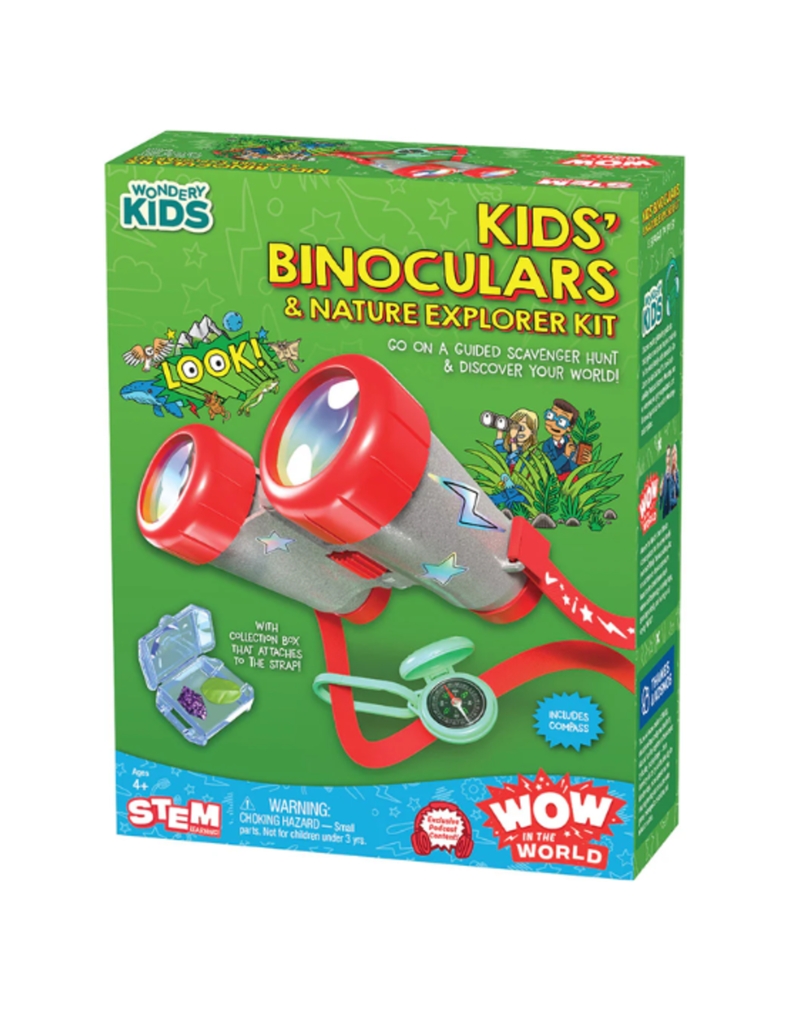 Wow in the World Wow in the World - Kids' Binoculars & Nature Explorer Kit