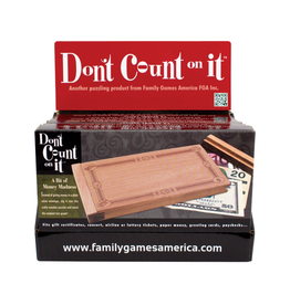 Family Games Don't Count on it $6 Sign