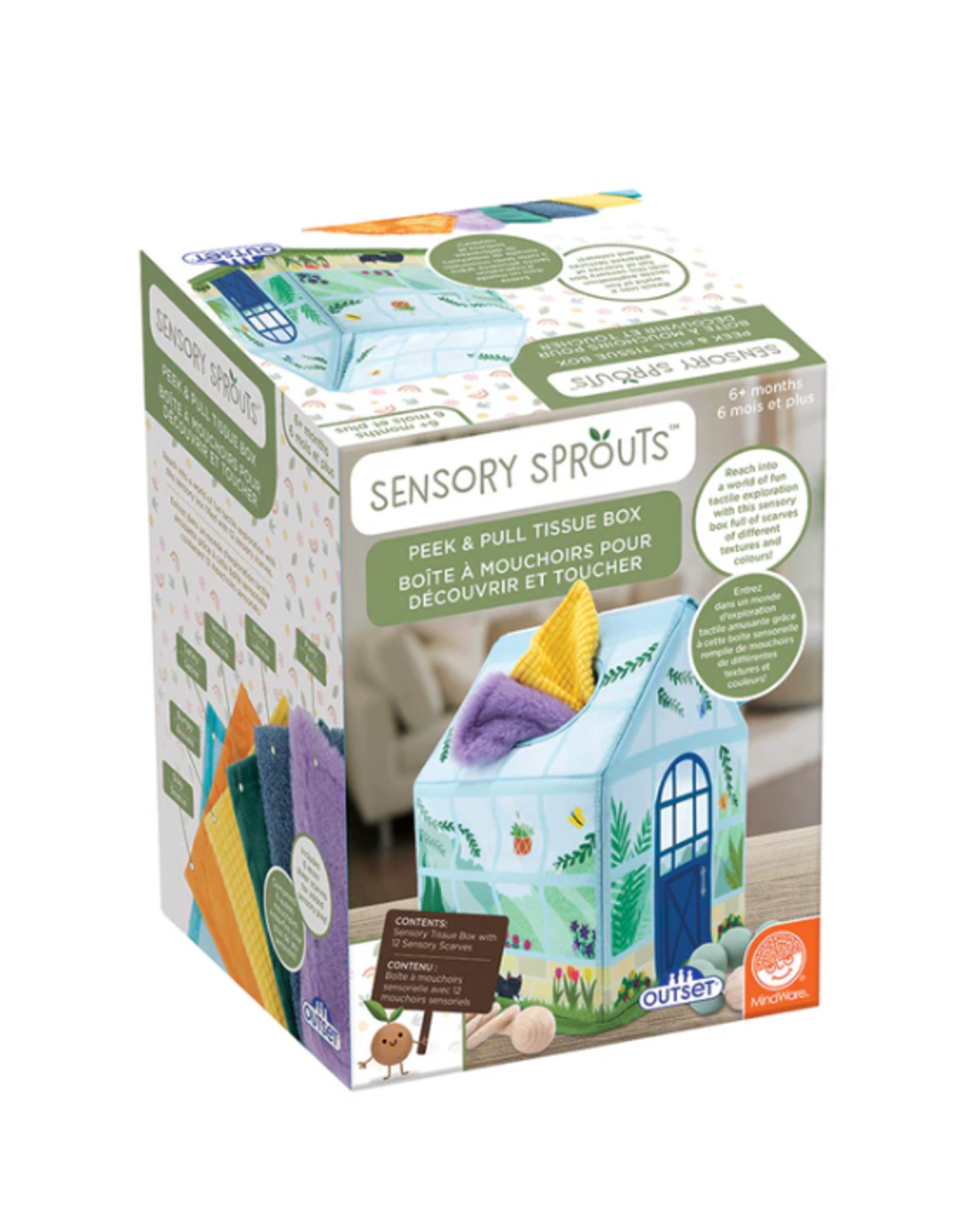 Mindware Mindware - Sensory Sprouts Peek & Pull Tissue Box
