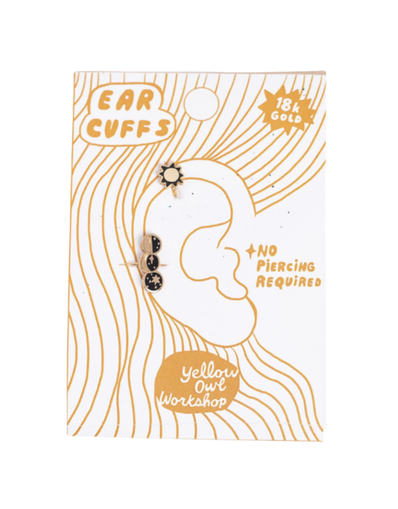 Yellow Owl Workshop Yellow Owl Workshop - Sun & Moon Phases Ear Cuffs