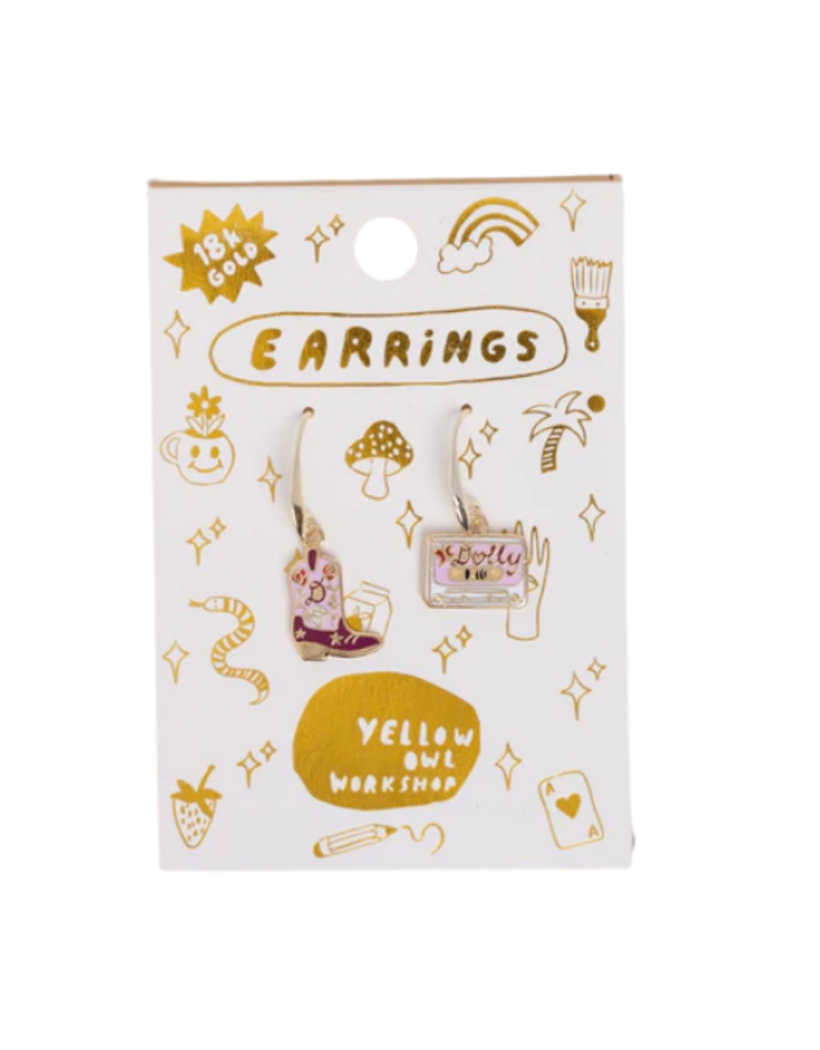 Yellow Owl Workshop Yellow Owl Workshop - Boot & Country Cassette Drop Earrings