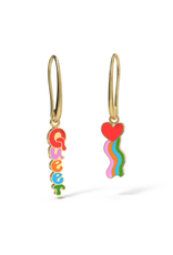 Yellow Owl Workshop Yellow Owl Workshop - Queer Heart Drop Earrings