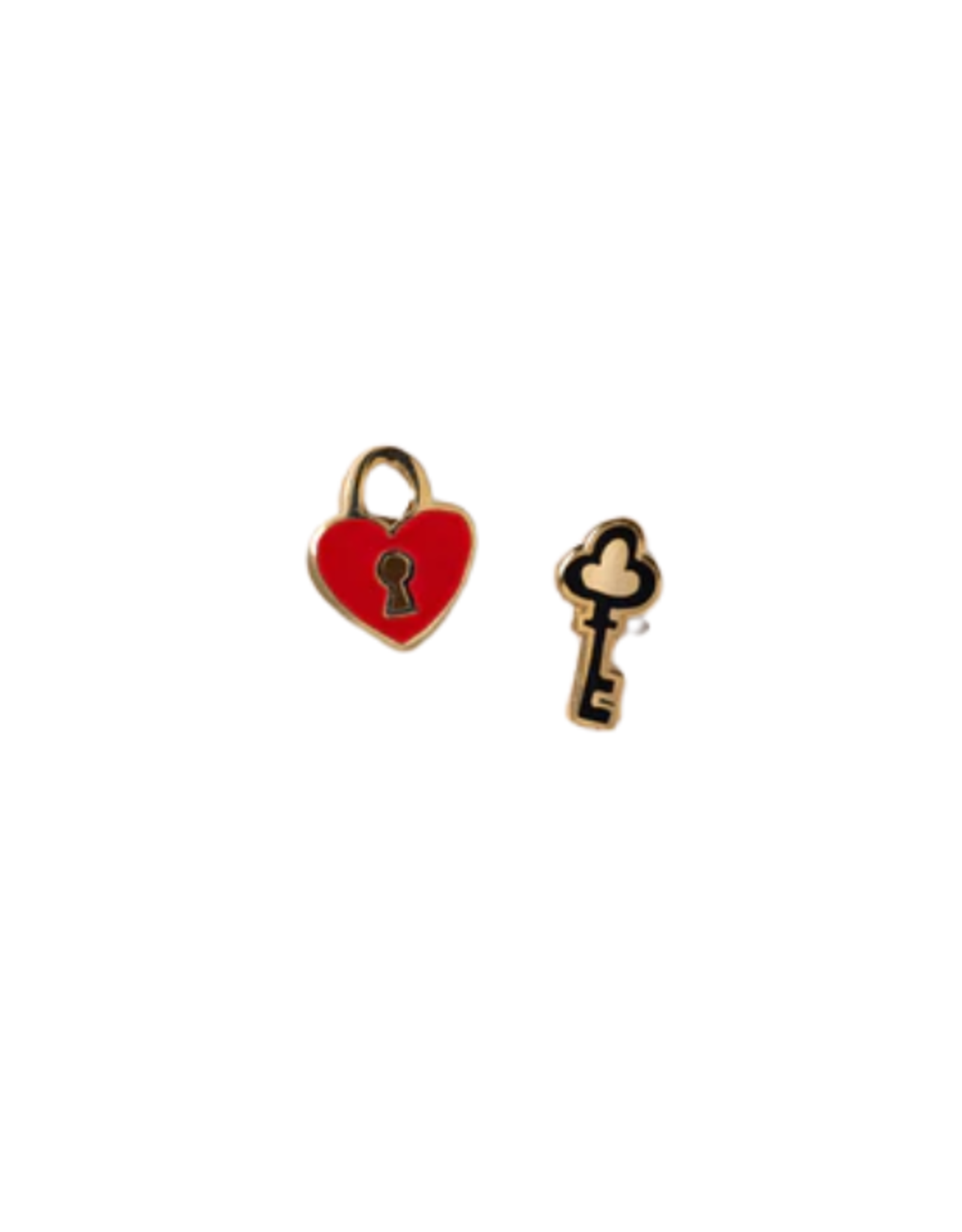 Yellow Owl Workshop Yellow Owl Workshop - Heart Lock & Key Earrings
