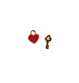 Yellow Owl Workshop Heart Lock & Key Earrings