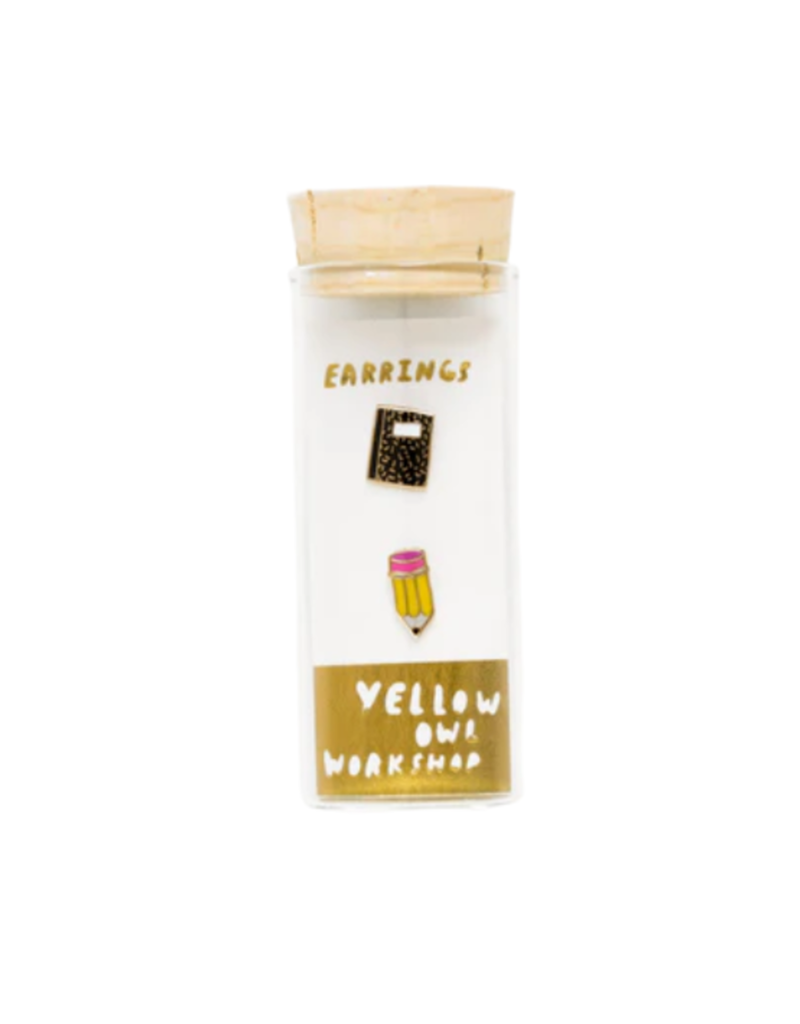 Yellow Owl Workshop Yellow Owl Workshop - Pencil & Notebook Earrings