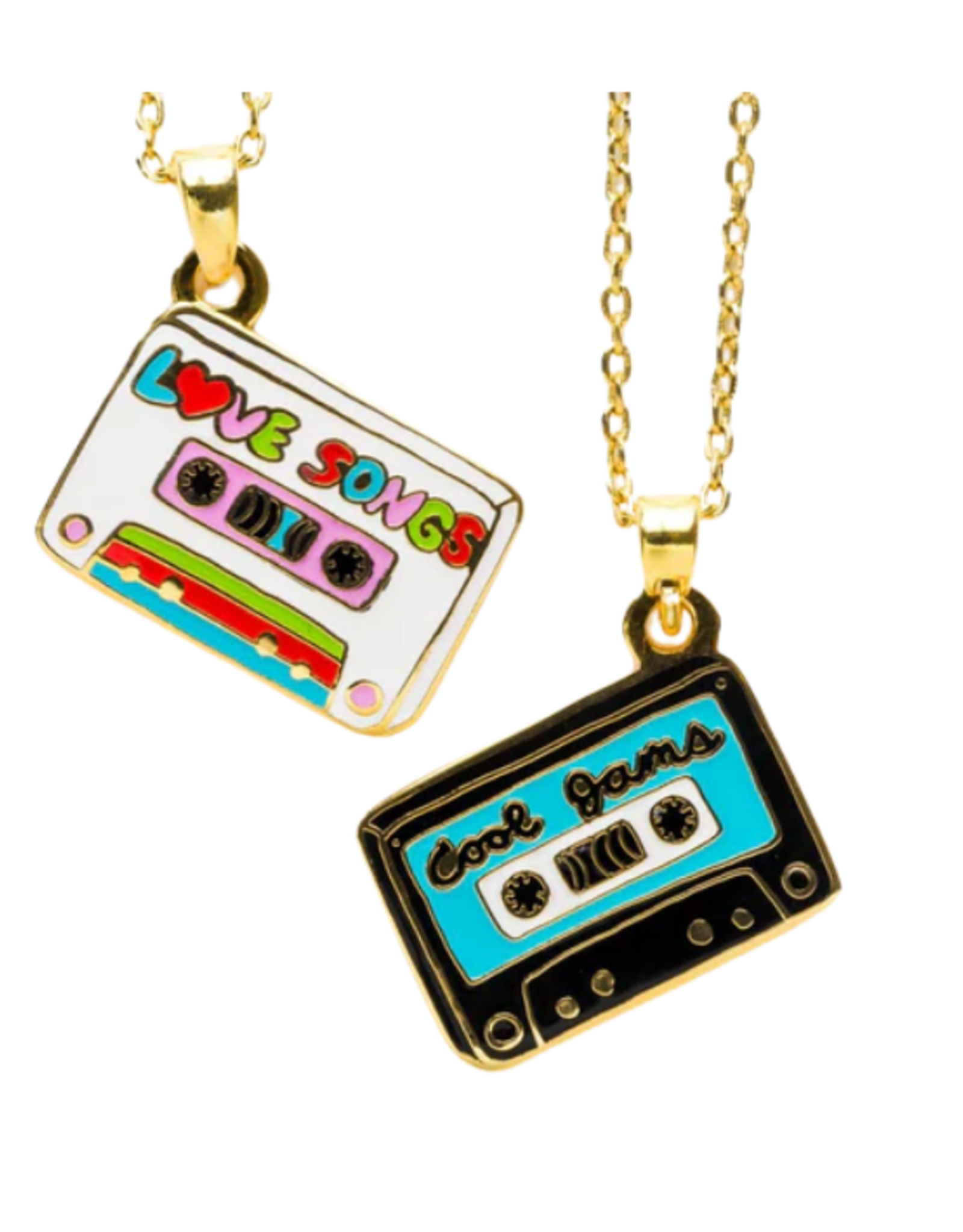 Yellow Owl Workshop Yellow Owl Workshop - Cool Jams & Love Songs Double Sided Pendant Necklace