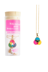 Yellow Owl Workshop Yellow Owl Workshop - RGB/CMYK Color Wheel Double Sided Pendant Necklace