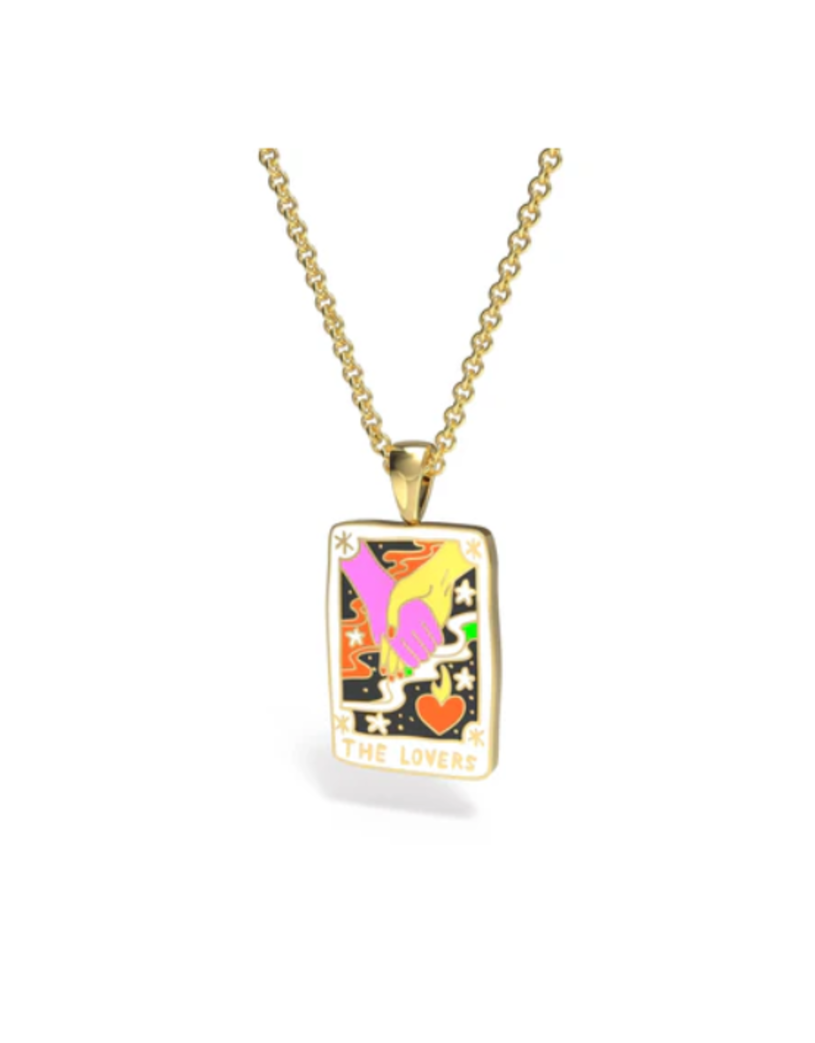 Yellow Owl Workshop Yellow Owl Workshop - Tarot Lovers Pendant Necklace