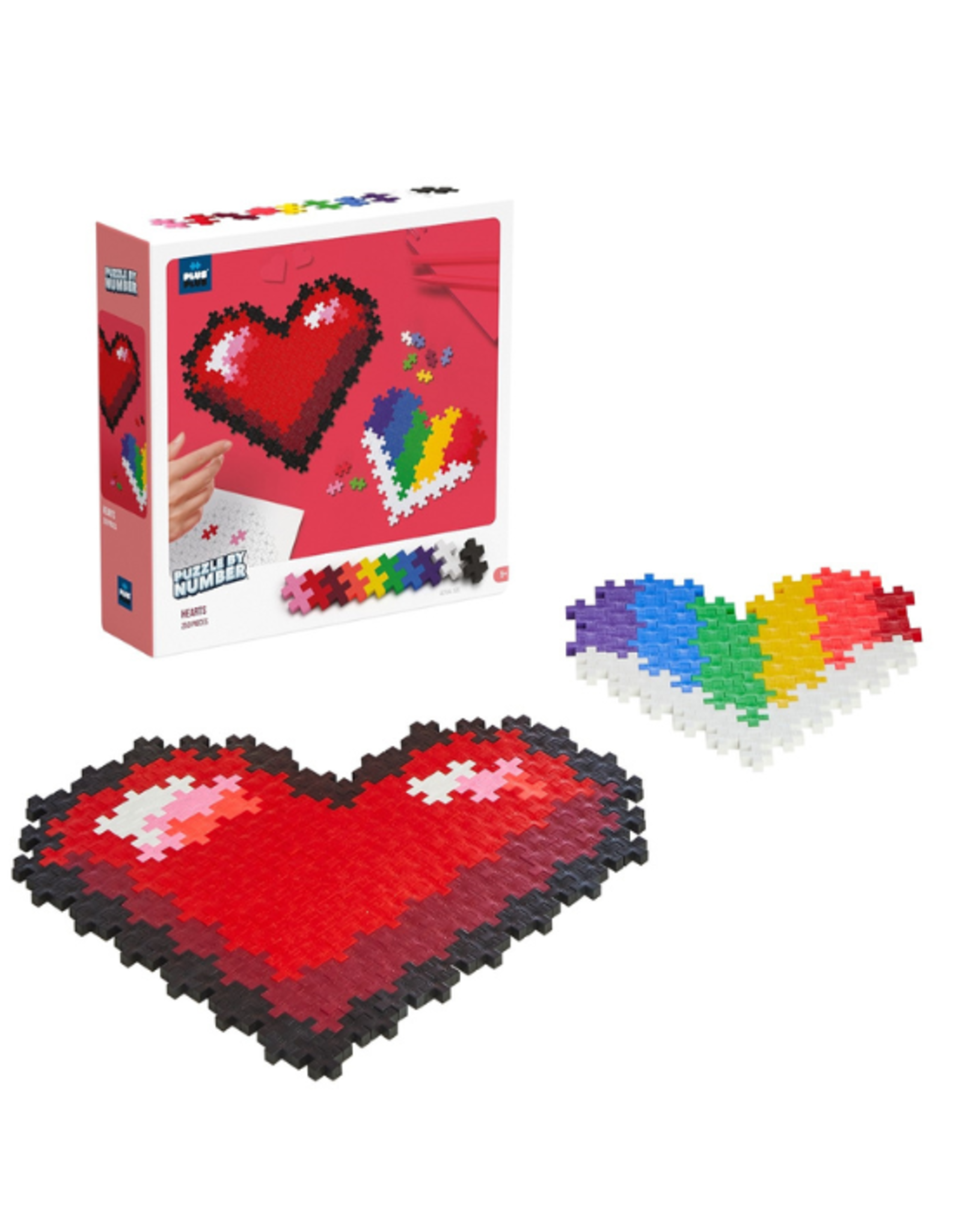 Plus Plus - Puzzle by Number Hearts 250pcs