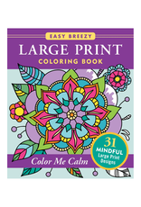 Peter Pauper Press Peter Pauper Press - Large Print Coloring Book Color Me Calm