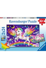 Ravensburger Ravensburger - 4+ - 2x24 - Unicorn and Pegasus