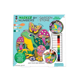 Bright Stripes IHeartArt Marker by Numbers Garden Stone