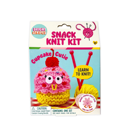 Bright Stripes Snack Knit Kit Cupcake Cutie