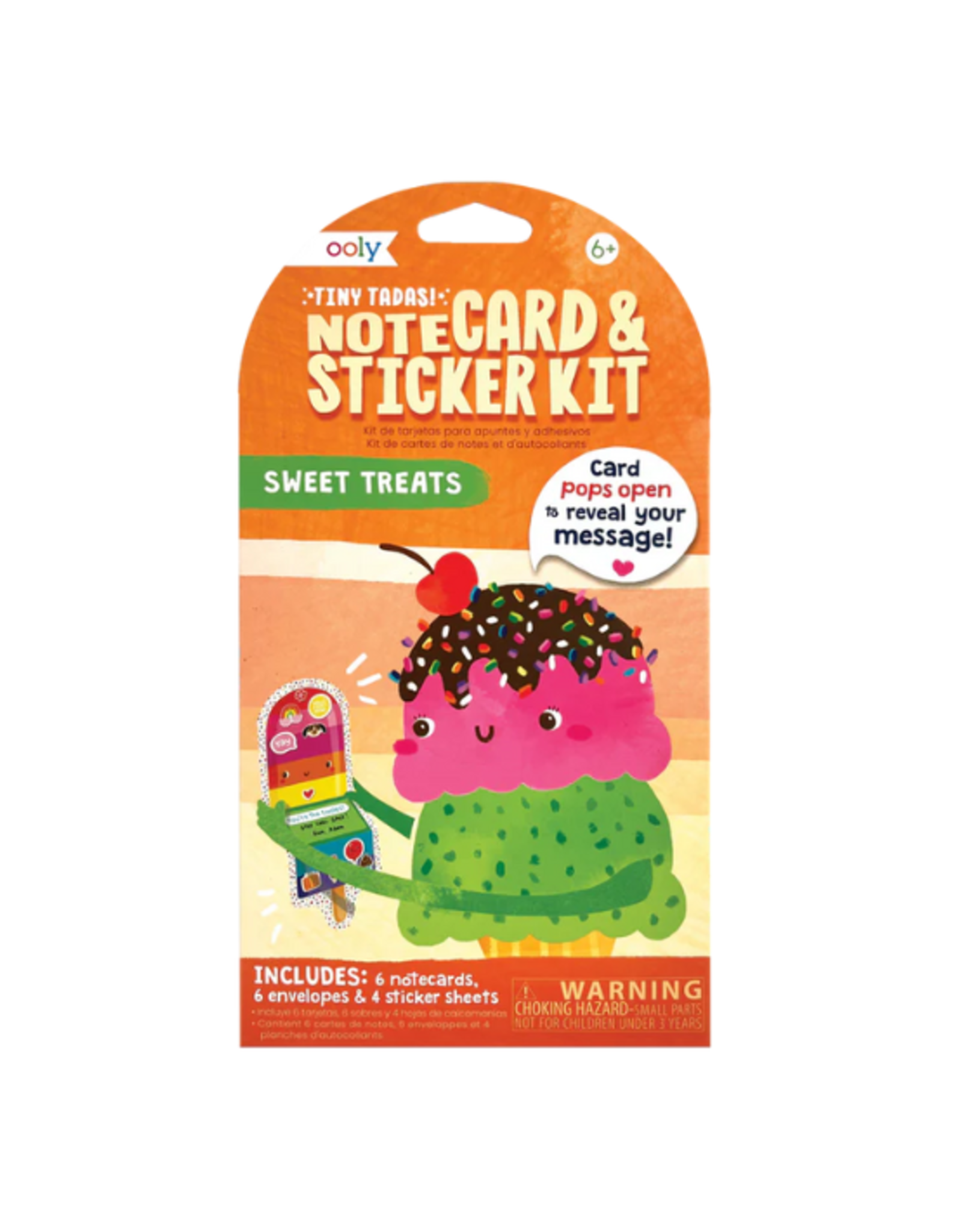 Ooly Ooly - Tiny Tadas! Note Cards and Sticker Set Sweet Treats