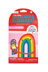 Ooly Ooly - Tiny Tadas! Note Cards and Sticker Set Hello Rainbows