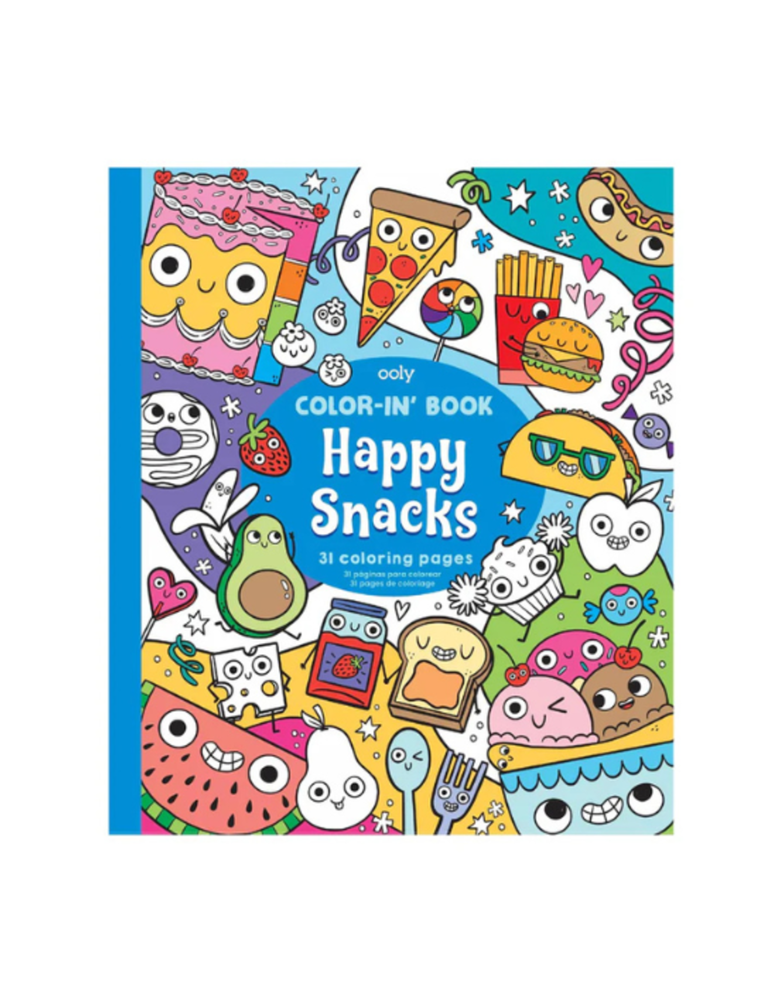 Ooly Ooly - Color-in' Book Coloring Book Happy Snacks